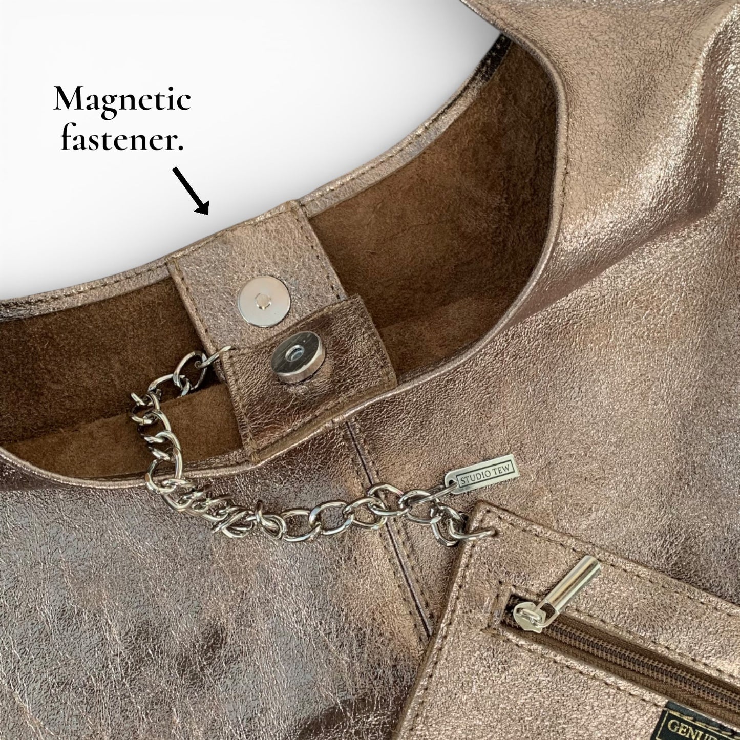 Metallic Leather - Evalyn - STUDIO TEW