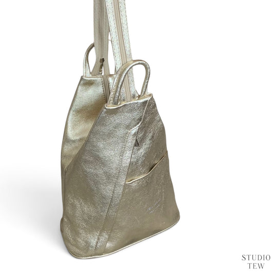 Gold Backpack - Daphnie