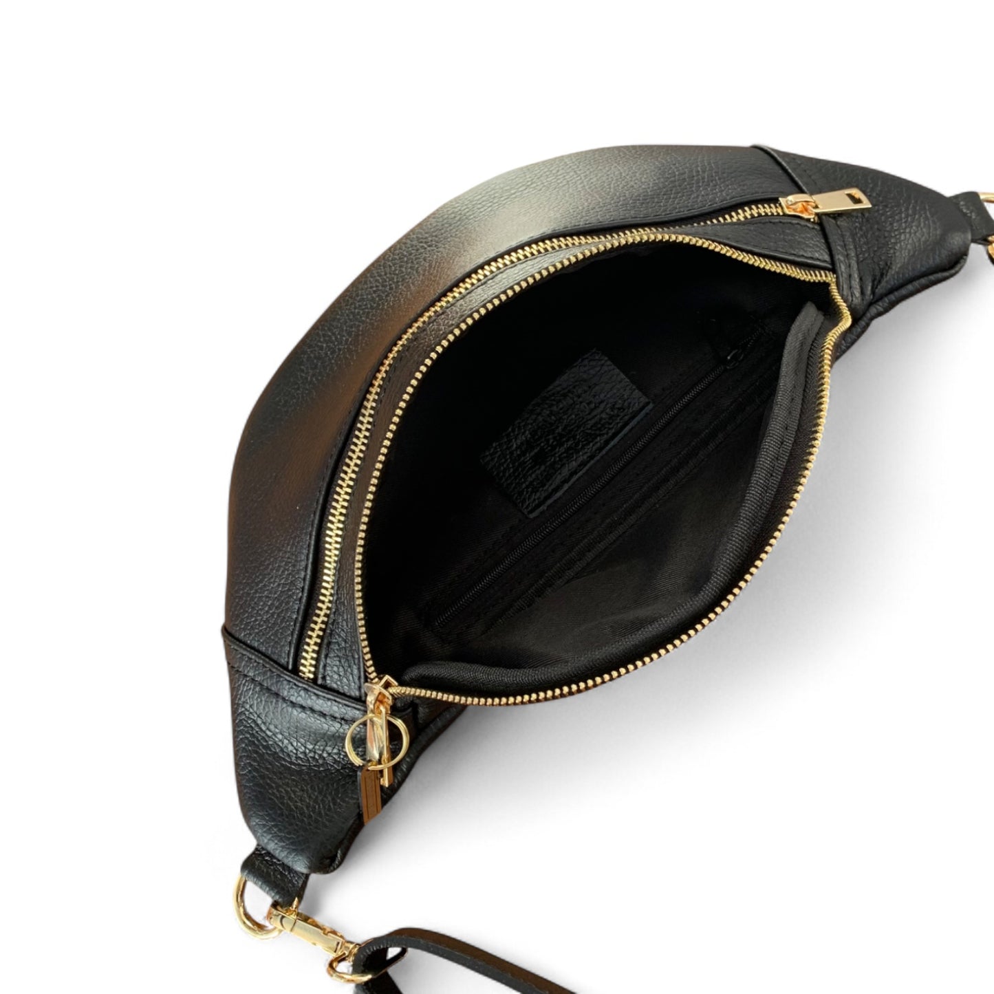 Sac oversize en cuir noir - Cecilia