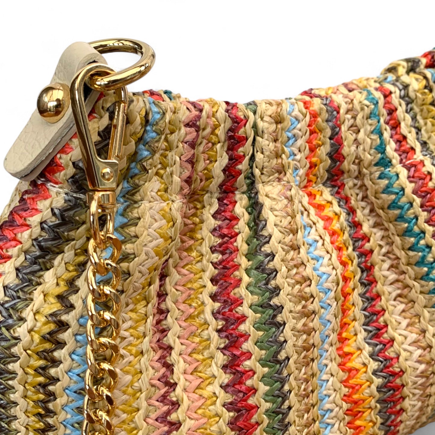 Colourful Raffia Holiday Bag - Nancy