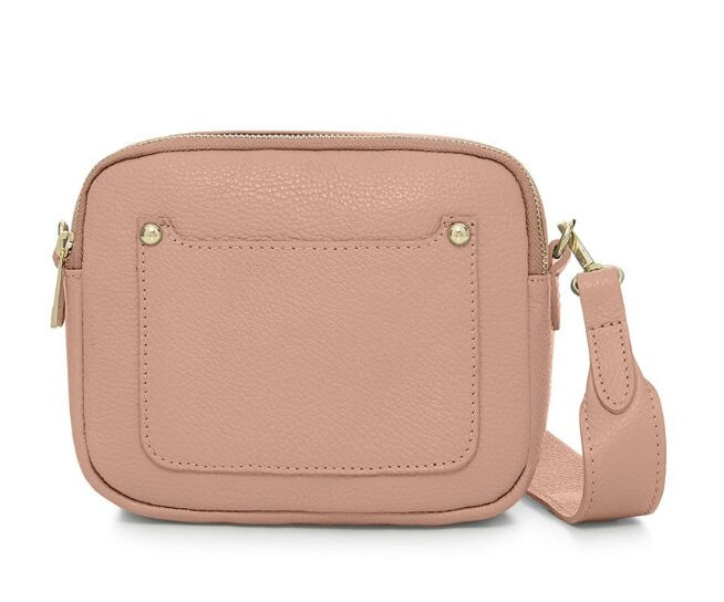 Smoke Rose Leather Crossbody Bag - Victoria STUDIO TEW