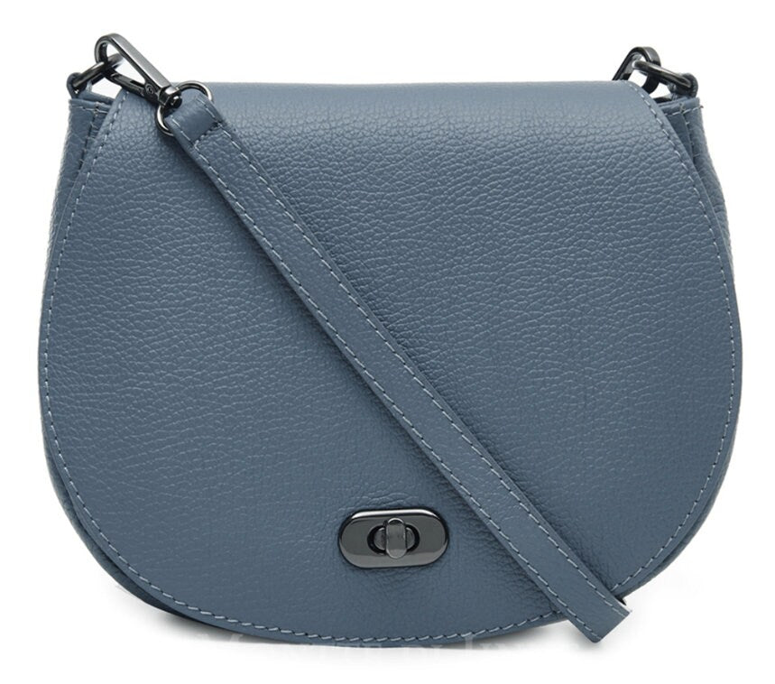 Blue Leather Satchel Bag STUDIO TEW