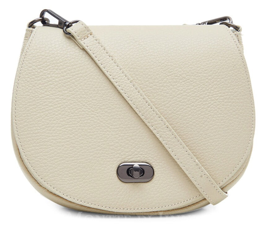 Cream Leather Satchel Bag STUDIO TEW