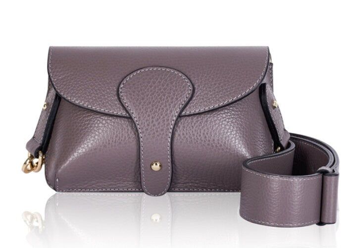 Cinder Leather Compact Crossbody Bag - Vogue STUDIO TEW