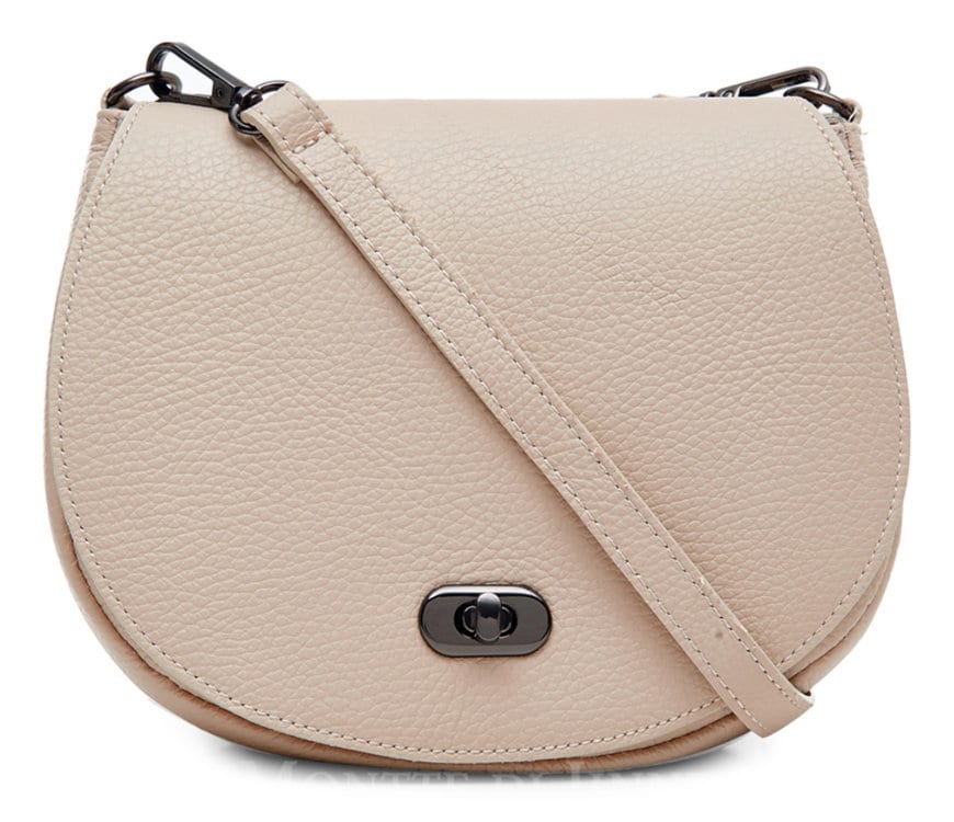 Light Pink Leather Satchel Bag STUDIO TEW