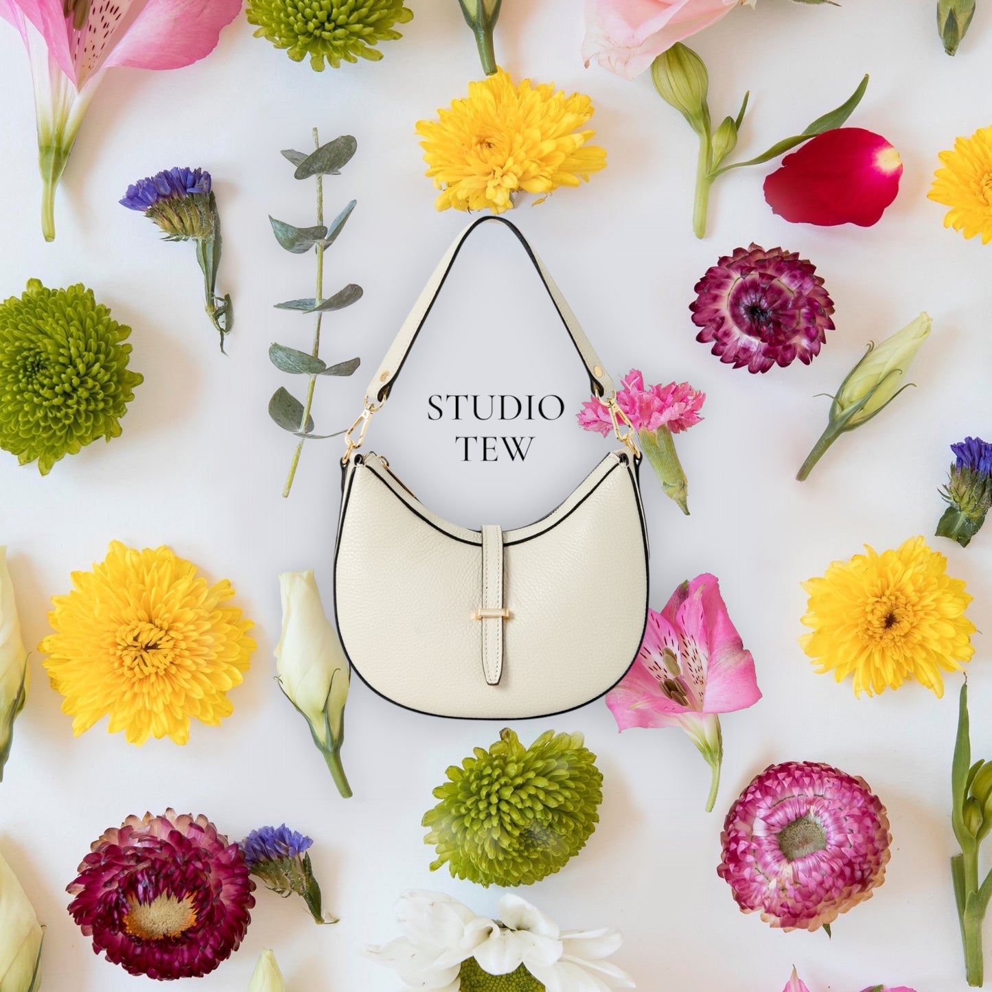 Crescent Shaped Leather Bag - The Francie Bag
