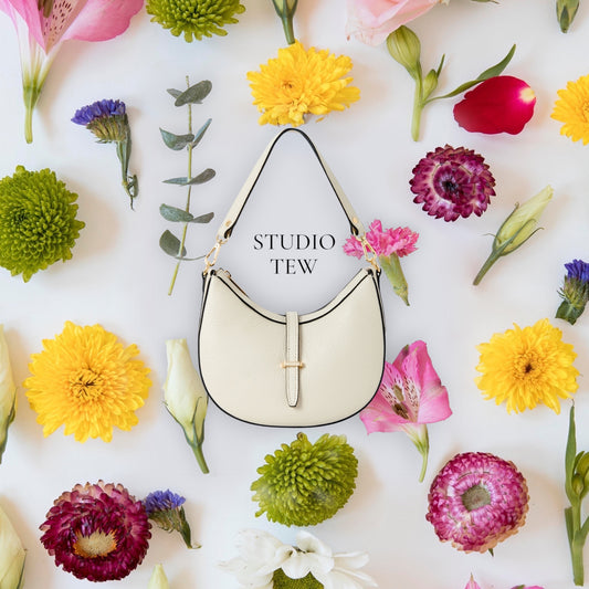 Crescent Shaped Leather Bag - The Francie Bag
