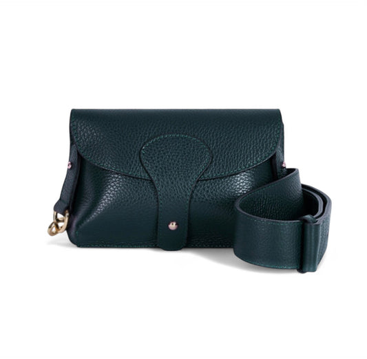 Teal Leather Compact Crossbody Bag - Vogue STUDIO TEW