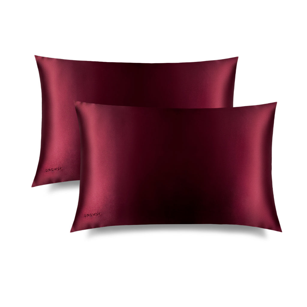 La Vie En Rouge Silk Pillowcase