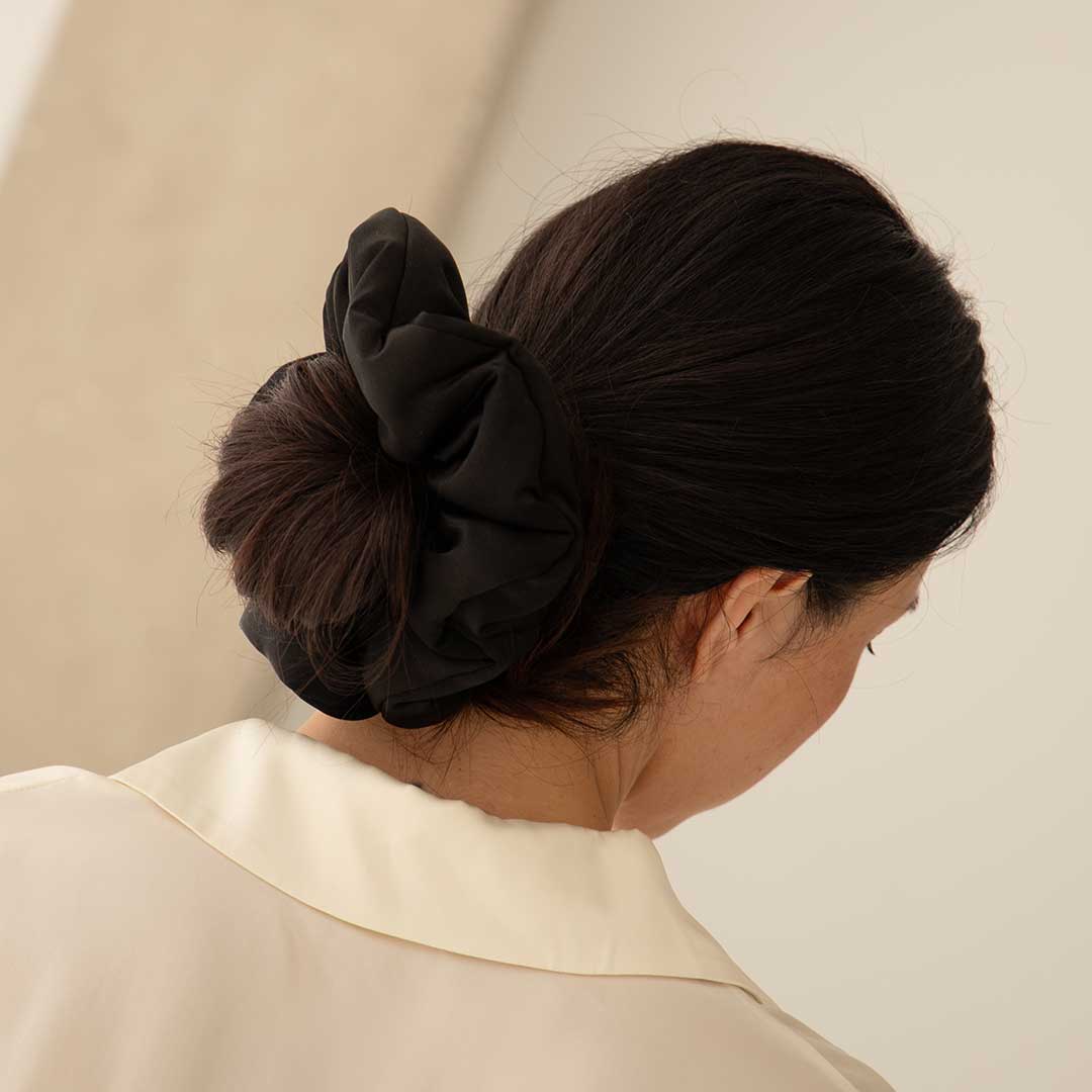 Black Jade - Padded Scrunchie