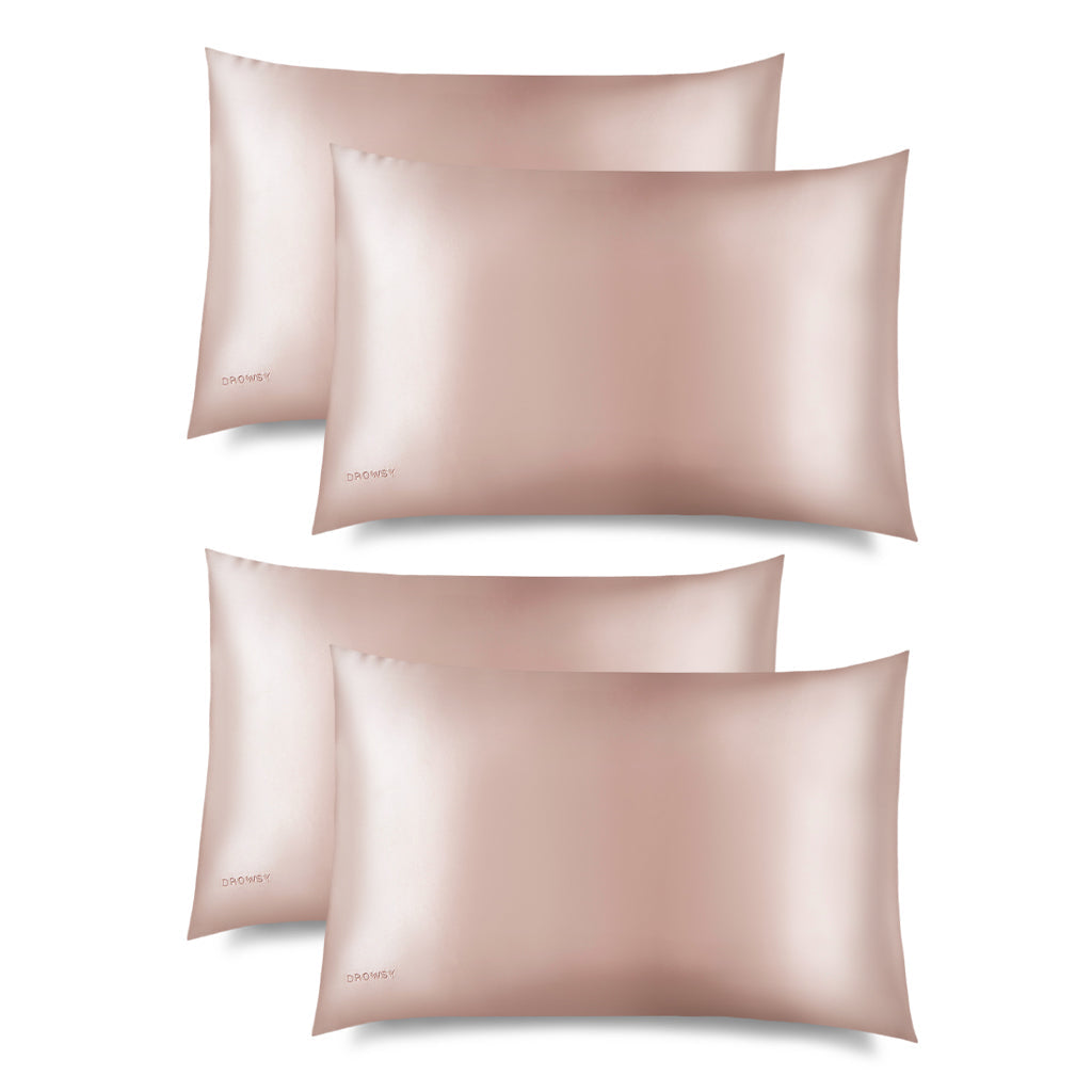 Sunset Pink Silk Pillowcase