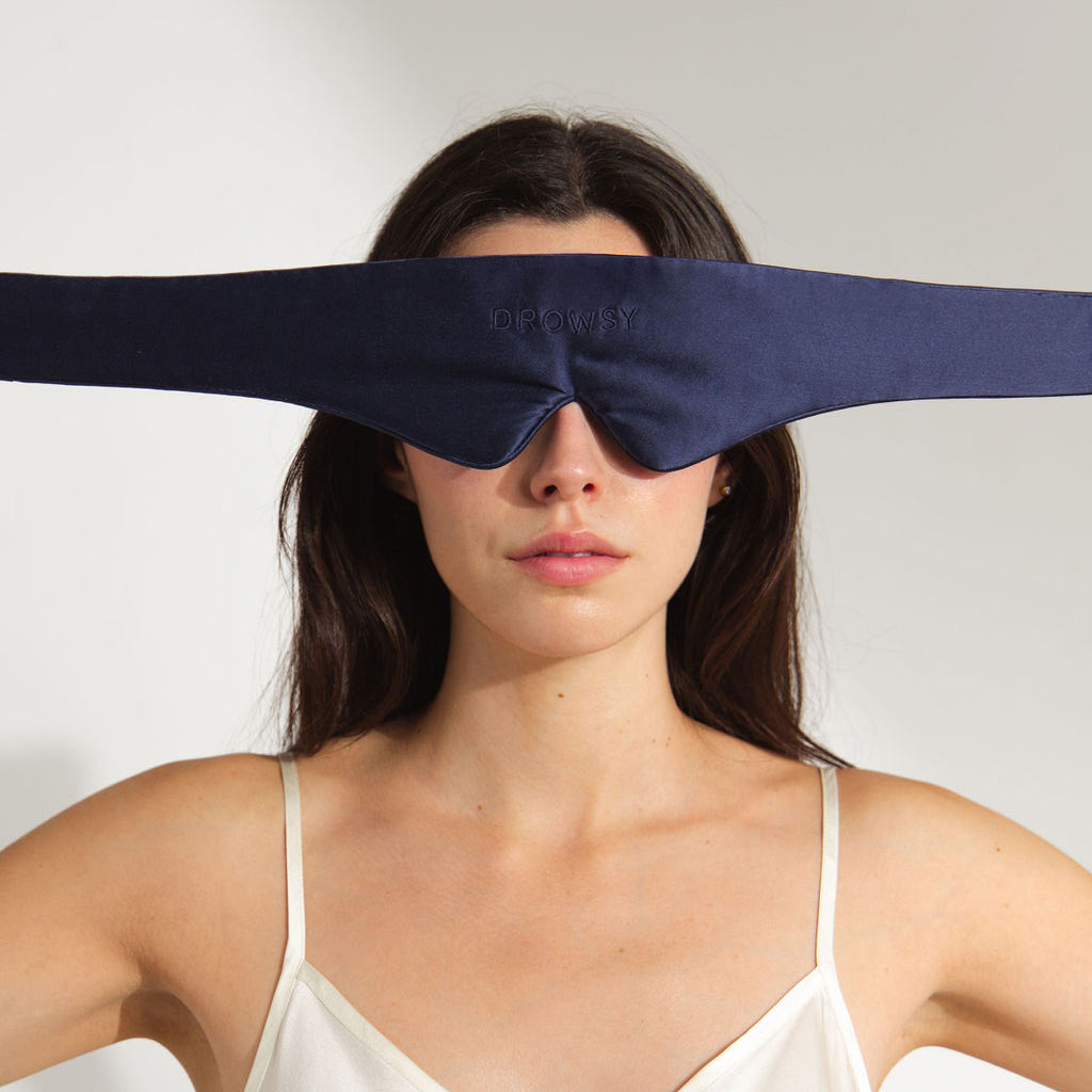 Midnight Blue Featherweight Silk Sleep Mask