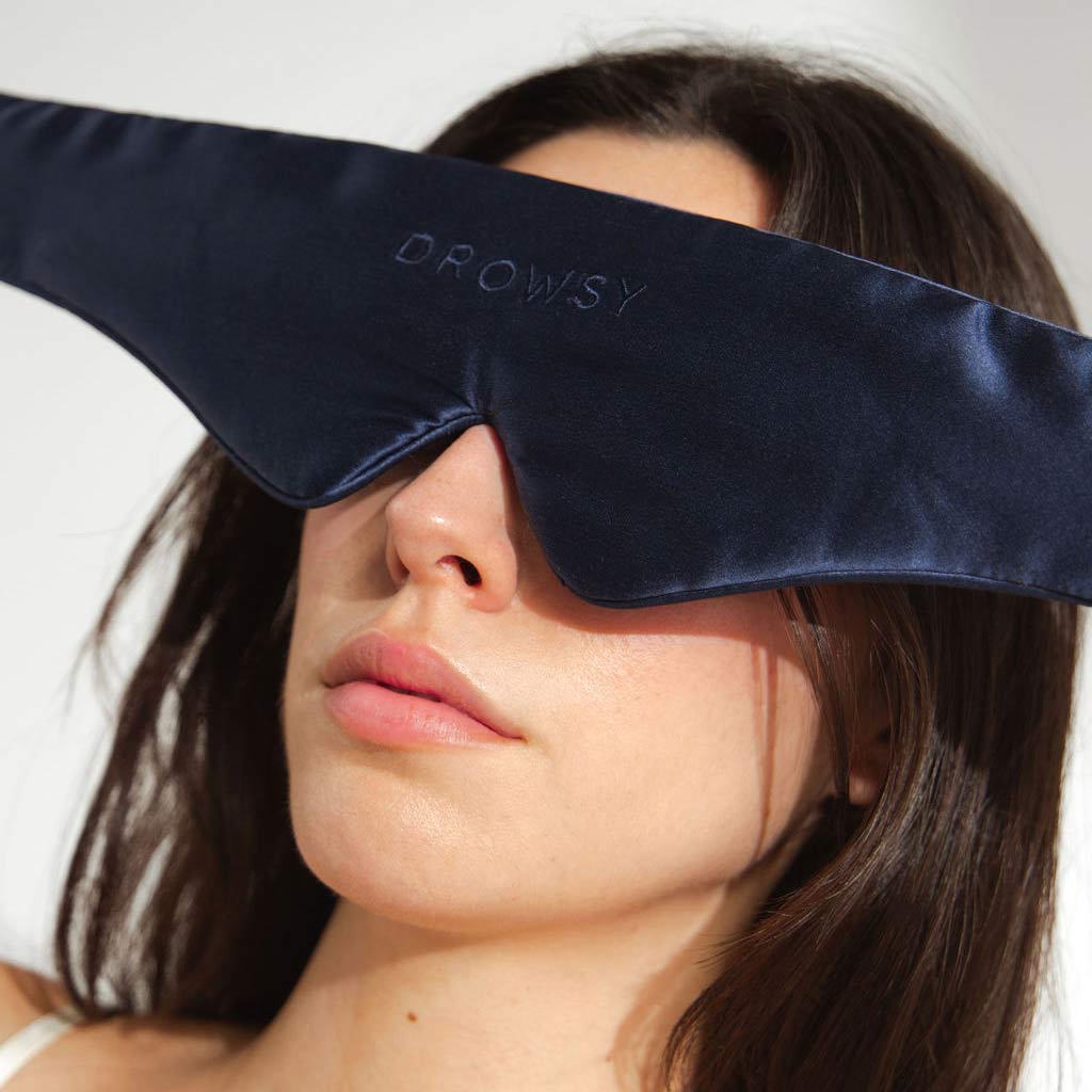 Midnight Blue Featherweight Silk Sleep Mask