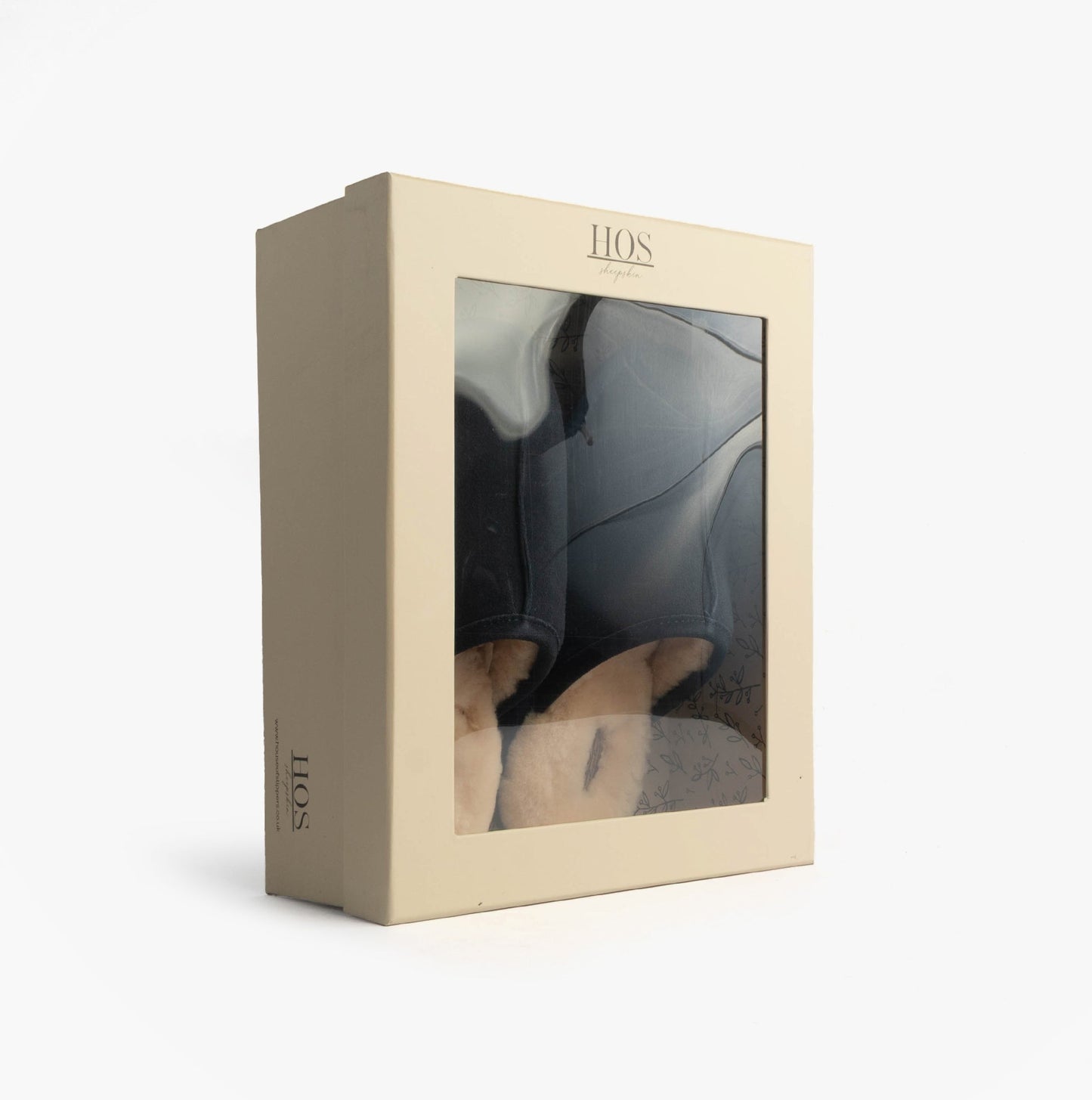 HOS Sheepskin EDWIN Mens Slippers Navy