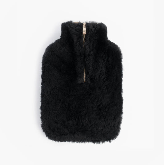 HOS Sheepskin IRIS Sheepskin Hot Water Bottle Black