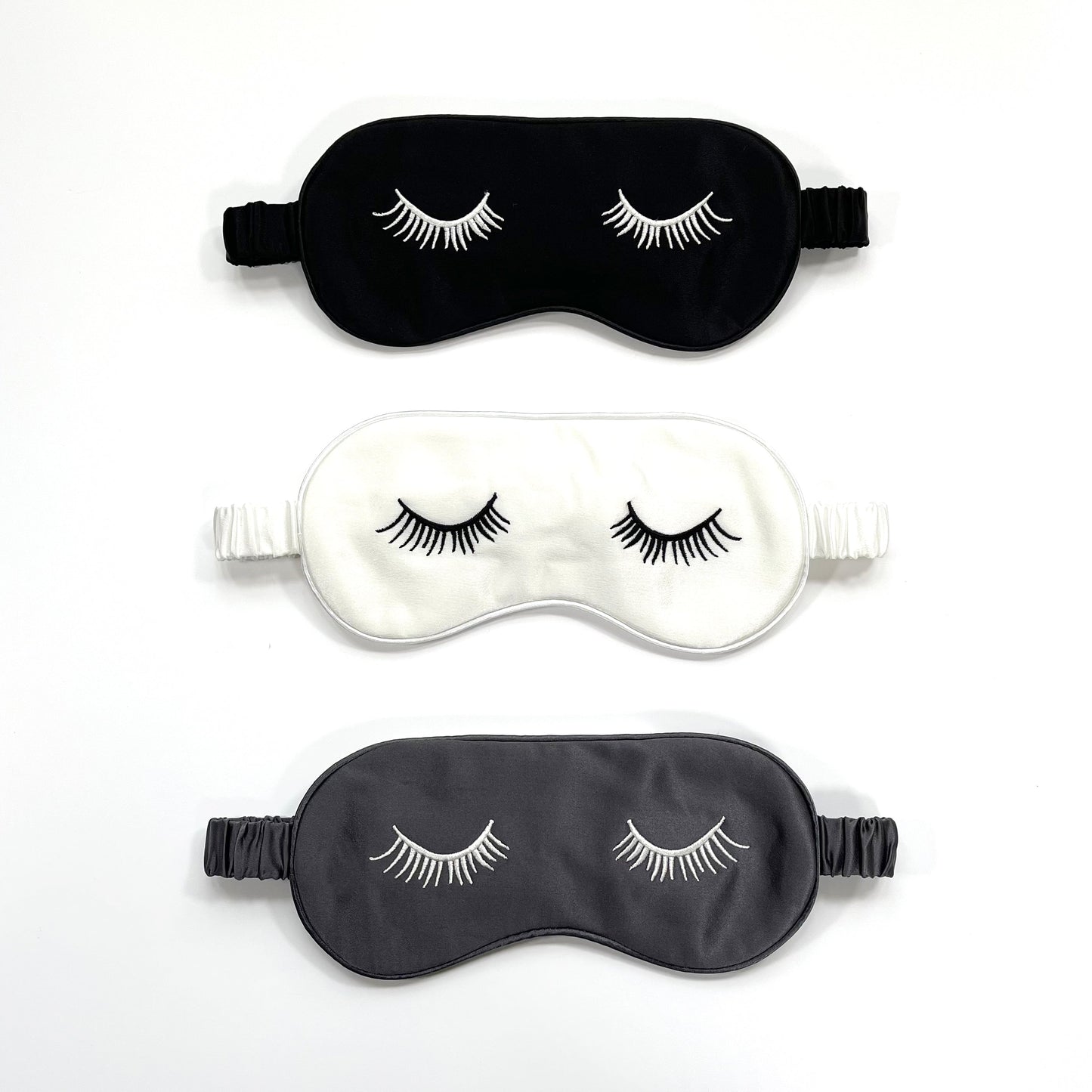 Luxury Embroidered Silk Sleep Mask - Soft Eye Mask for Restful Comfort