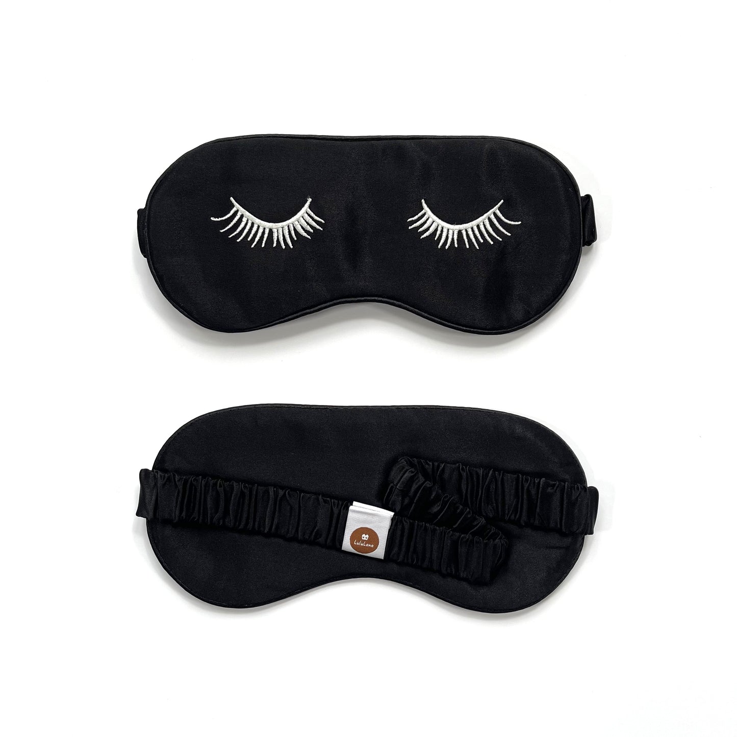 Luxury Embroidered Silk Sleep Mask - Soft Eye Mask for Restful Comfort