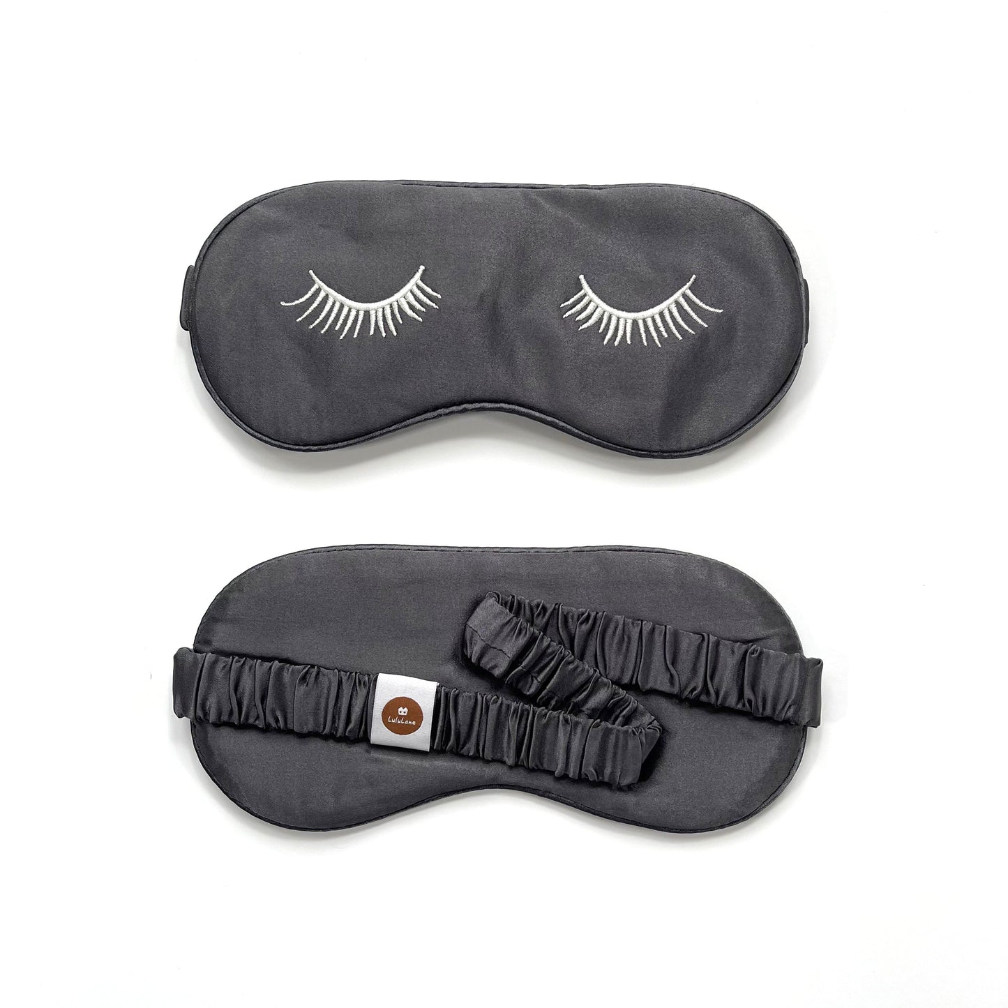 Luxury Embroidered Silk Sleep Mask - Soft Eye Mask for Restful Comfort