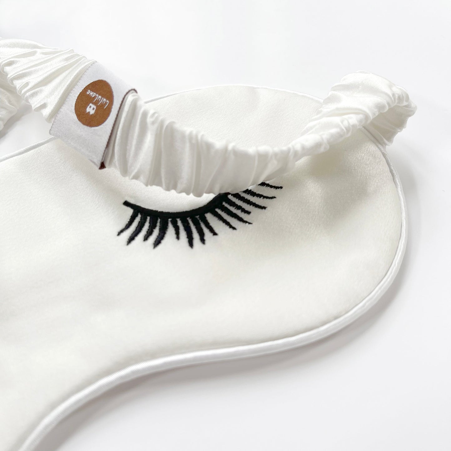 Luxury Embroidered Silk Sleep Mask - Soft Eye Mask for Restful Comfort