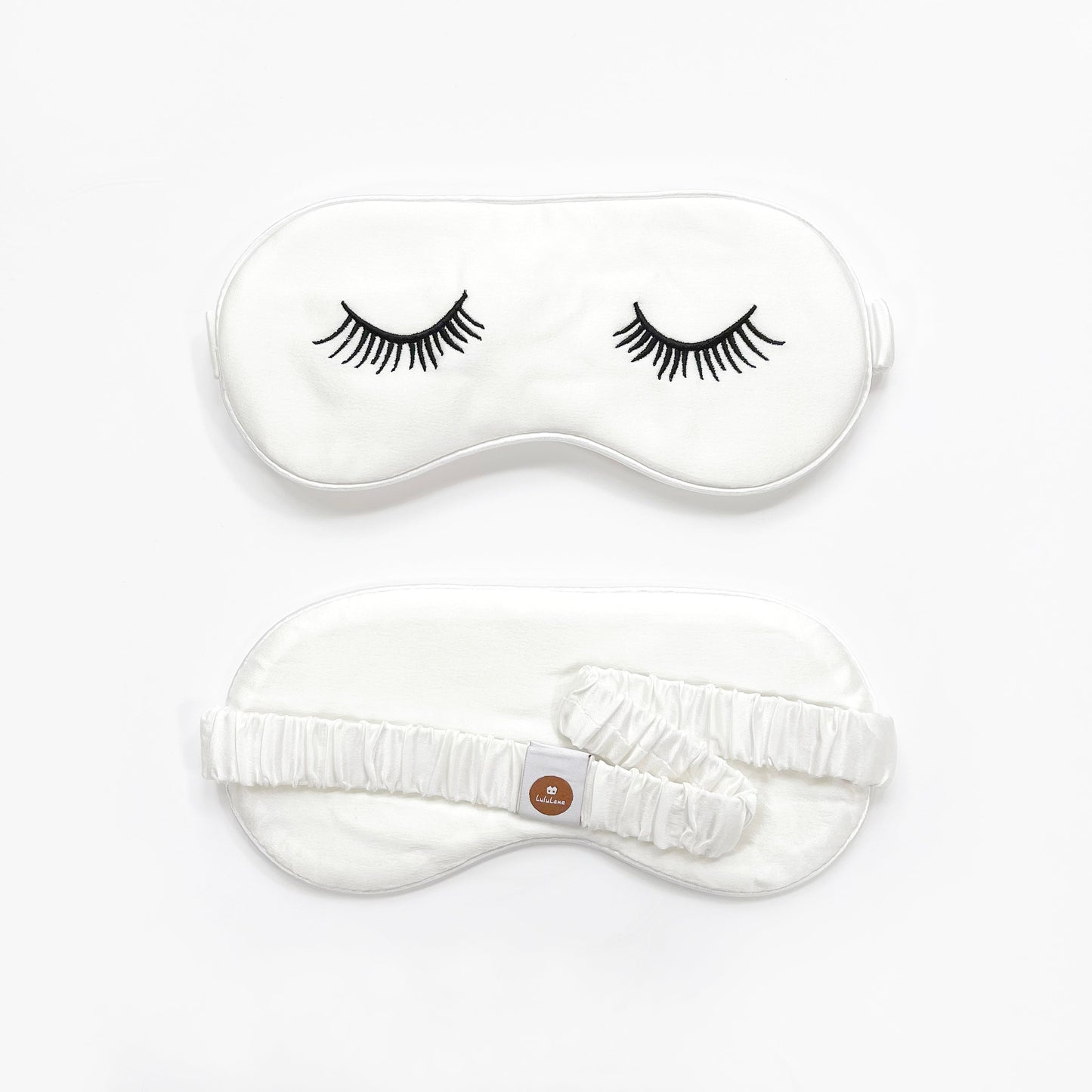 Luxury Embroidered Silk Sleep Mask - Soft Eye Mask for Restful Comfort