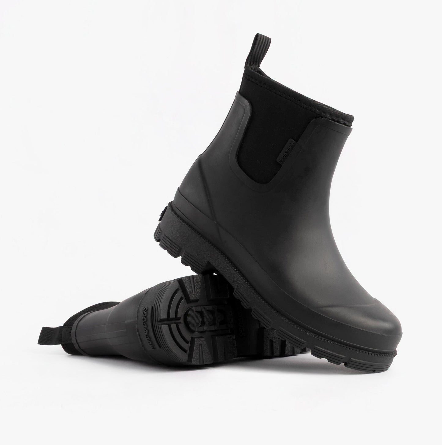 Mud Dogs Womens Ankle Neoprene Wellies Black