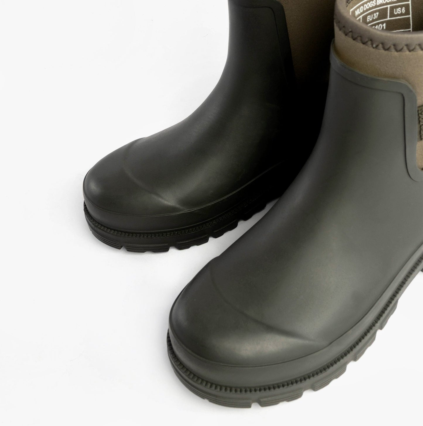 Mud Dogs Womens Ankle Neoprene Wellies Dark Green