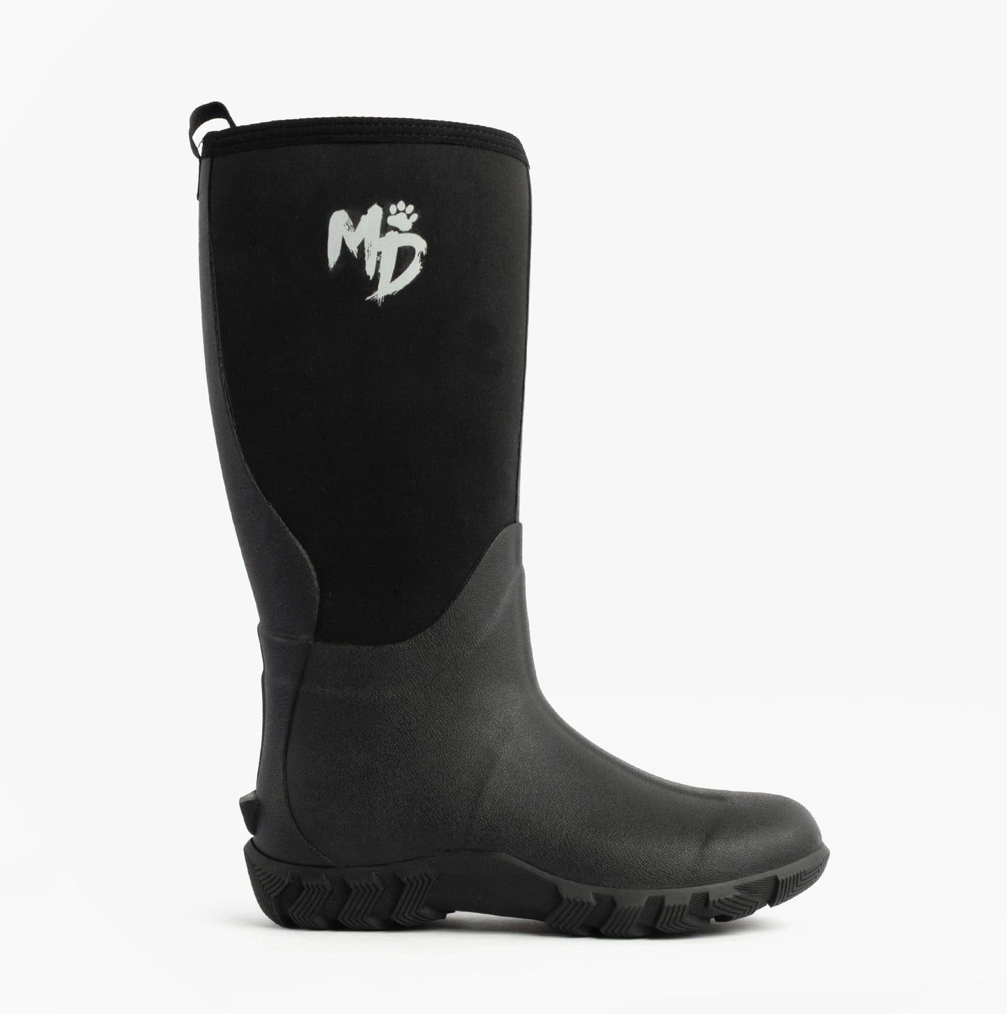 Mud Dogs RUTLAND TALL Neoprene Wellies Black