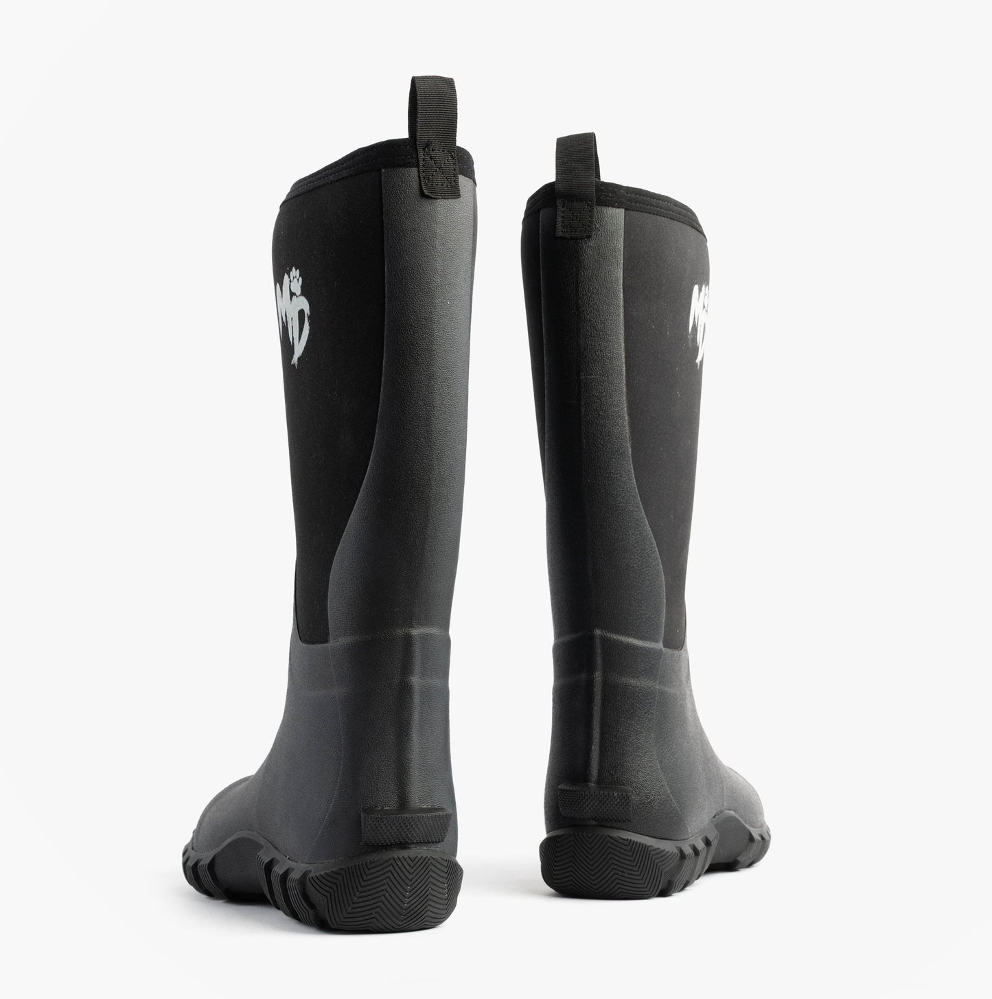 Mud Dogs RUTLAND TALL Neoprene Wellies Black