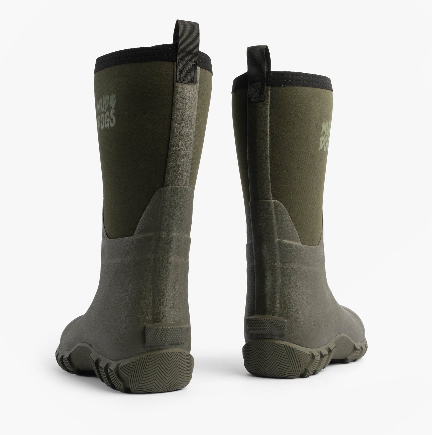 Mud Dogs RUTLAND MID Unisex Neoprene Wellies Olive