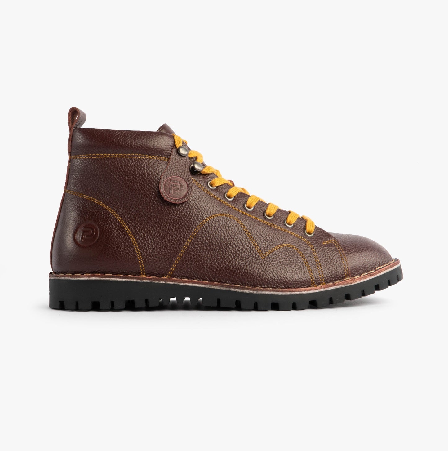Popps 1961 MOD Mens Leather Monkey Boots Oxblood