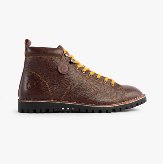 Popps 1961 MOD Mens Leather Monkey Boots Oxblood