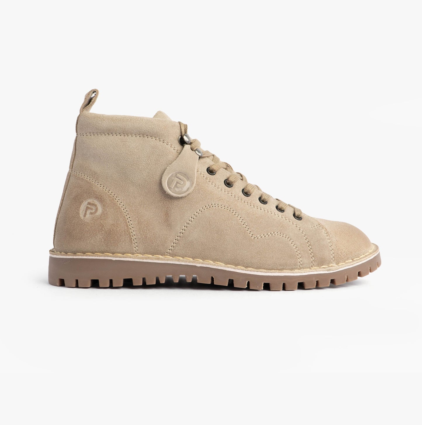 Popps 1961 MOD Mens Suede Monkey Boots Sand