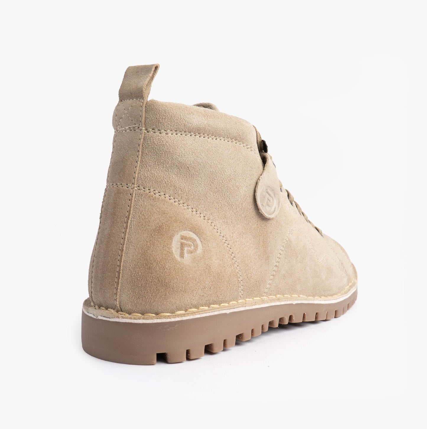 Popps 1961 MOD Mens Suede Monkey Boots Sand