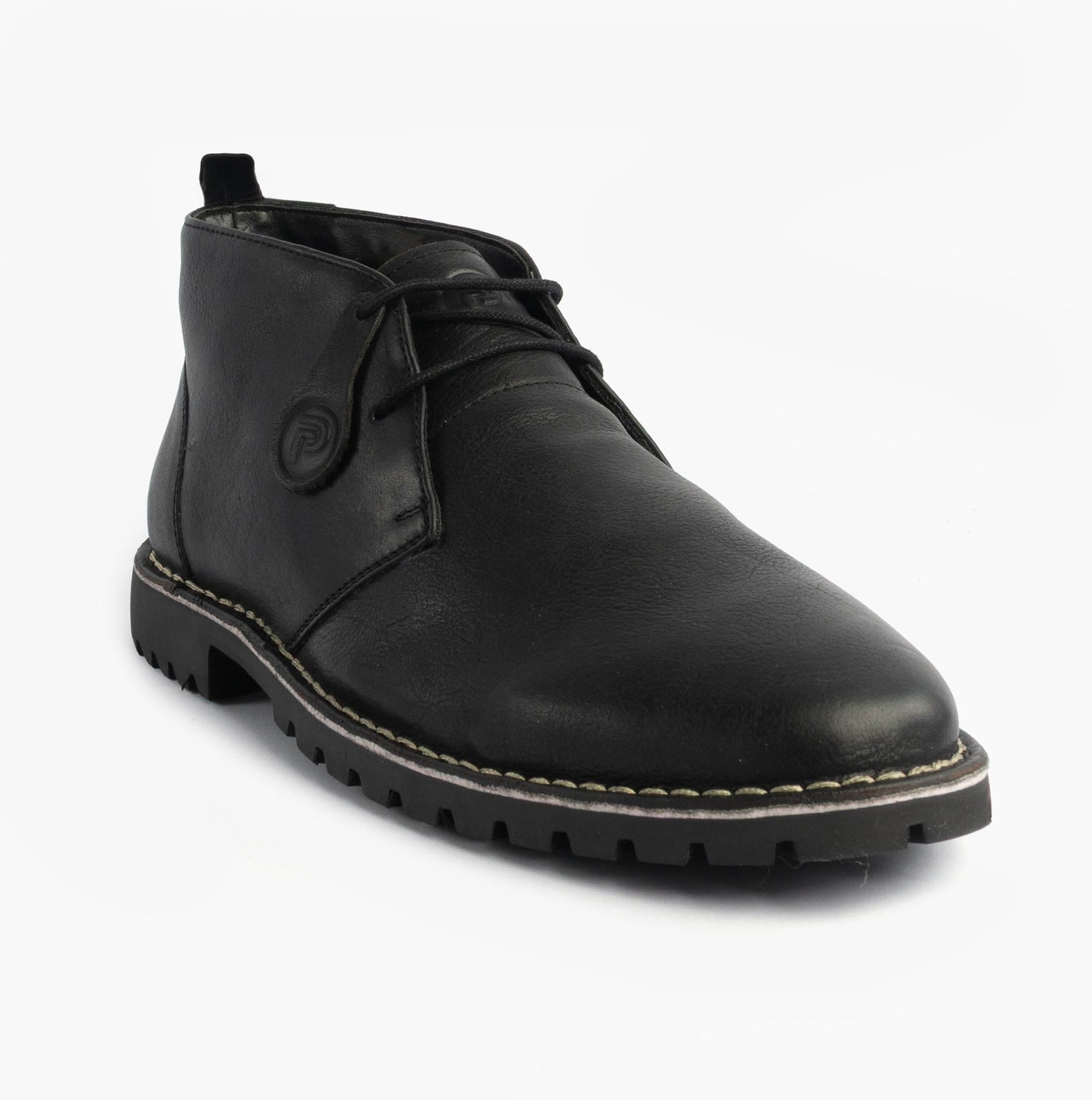 Popps COOPER Mens Desert Boots Black