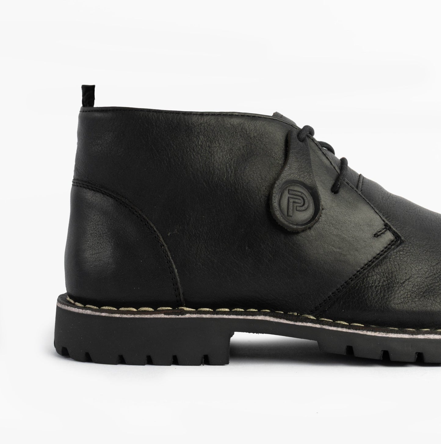 Popps COOPER Mens Desert Boots Black