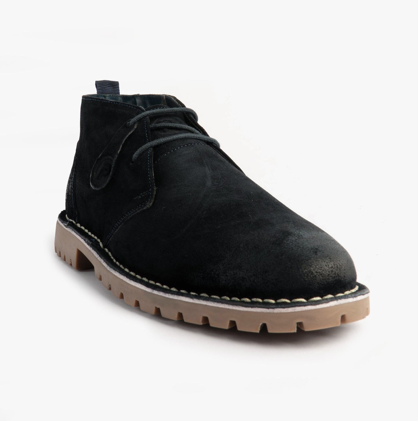 Popps COOPER Mens Desert Boots Navy