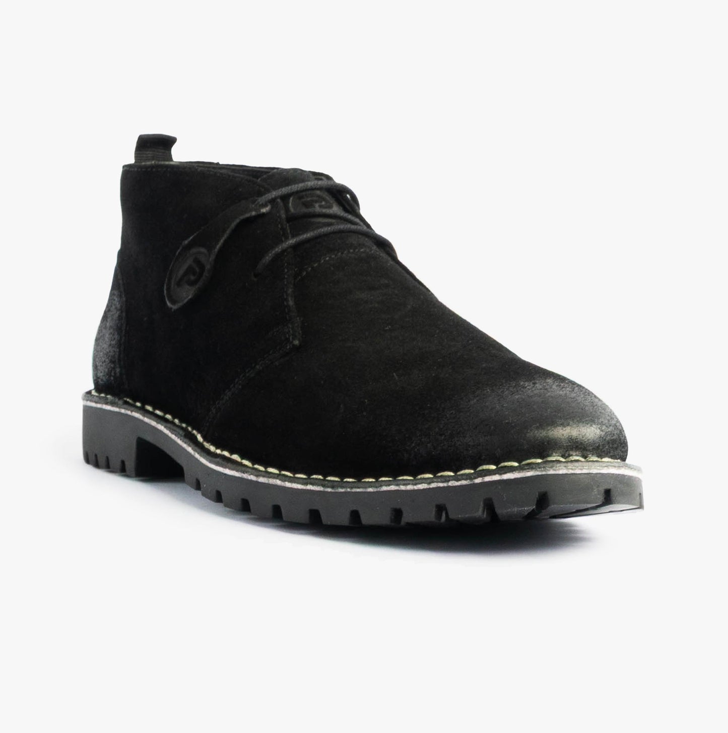 Popps COOPER Mens Desert Boots Black