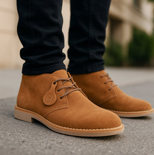 Popps VESPA Unisex Desert Boots Cognac