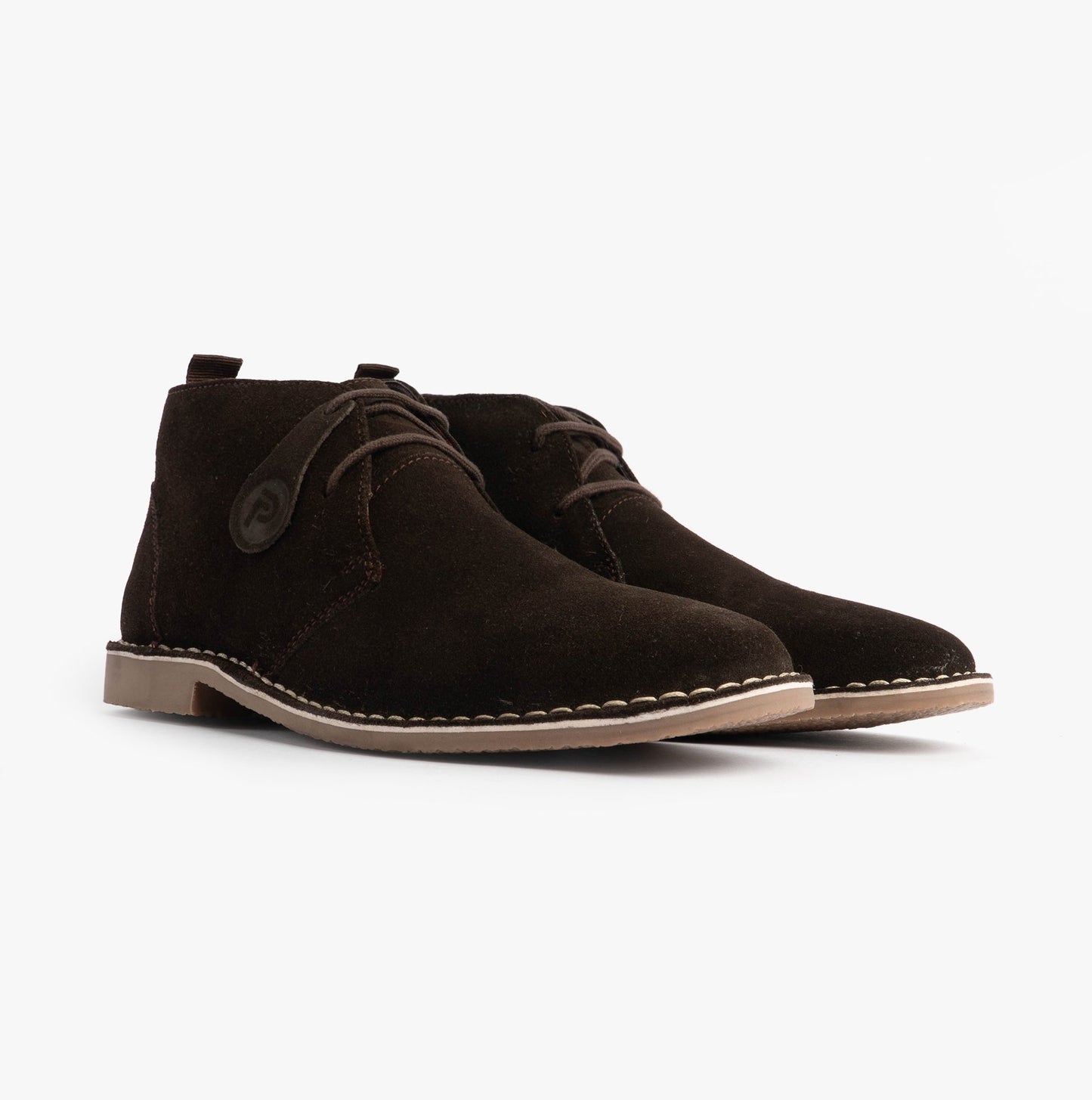 Popps VESPA Unisex Desert Boots Dark Brown
