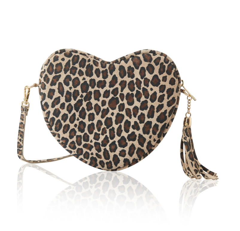 Leopard Love Heart Bag - Maya