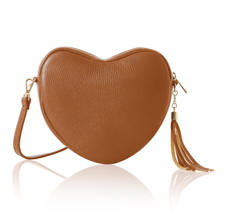 Tan Love Heart Bag - Maya