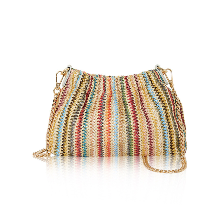 Colourful Raffia Holiday Bag - Nancy