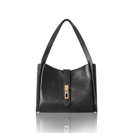 Black Multi Compartment Shoulder Bag - Chi