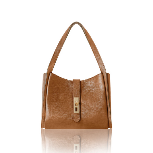 Tan Multi Compartment Shoulder Bag - Chi