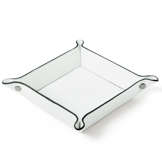 White Leather Tidy Tray