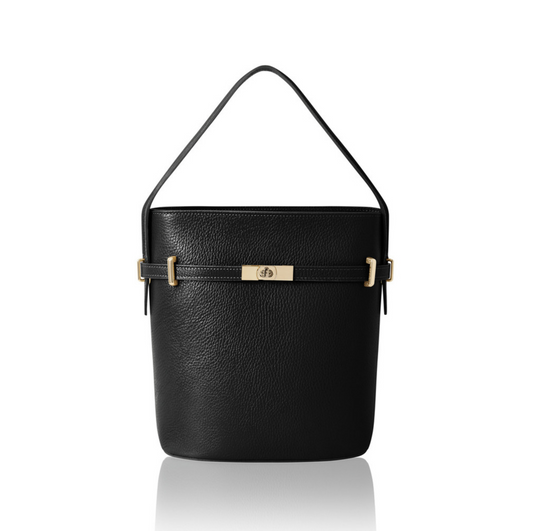 Black Bucket Bag - Joleen