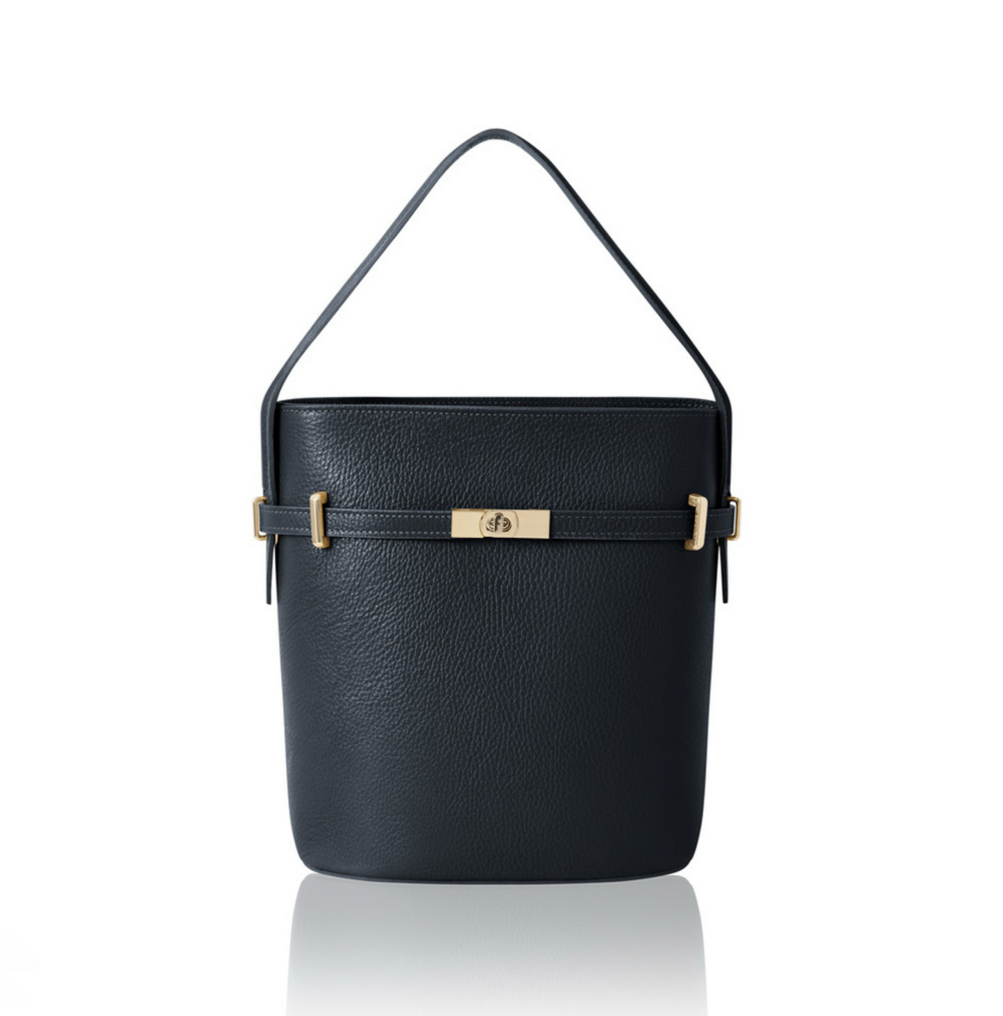 Navy Bucket Bag - Joleen
