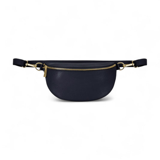 Weiße Leder-Taillentasche, Bauchtasche, Bauchtasche, körpernahe Tasche, kleine Ledertasche, Festival-Tasche, Damen-Leder-Bauchtasche