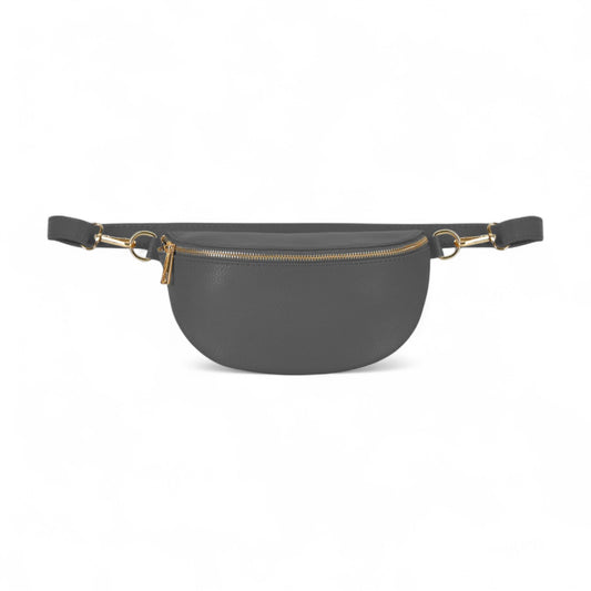 Weiße Leder-Taillentasche, Bauchtasche, Bauchtasche, körpernahe Tasche, kleine Ledertasche, Festival-Tasche, Damen-Leder-Bauchtasche
