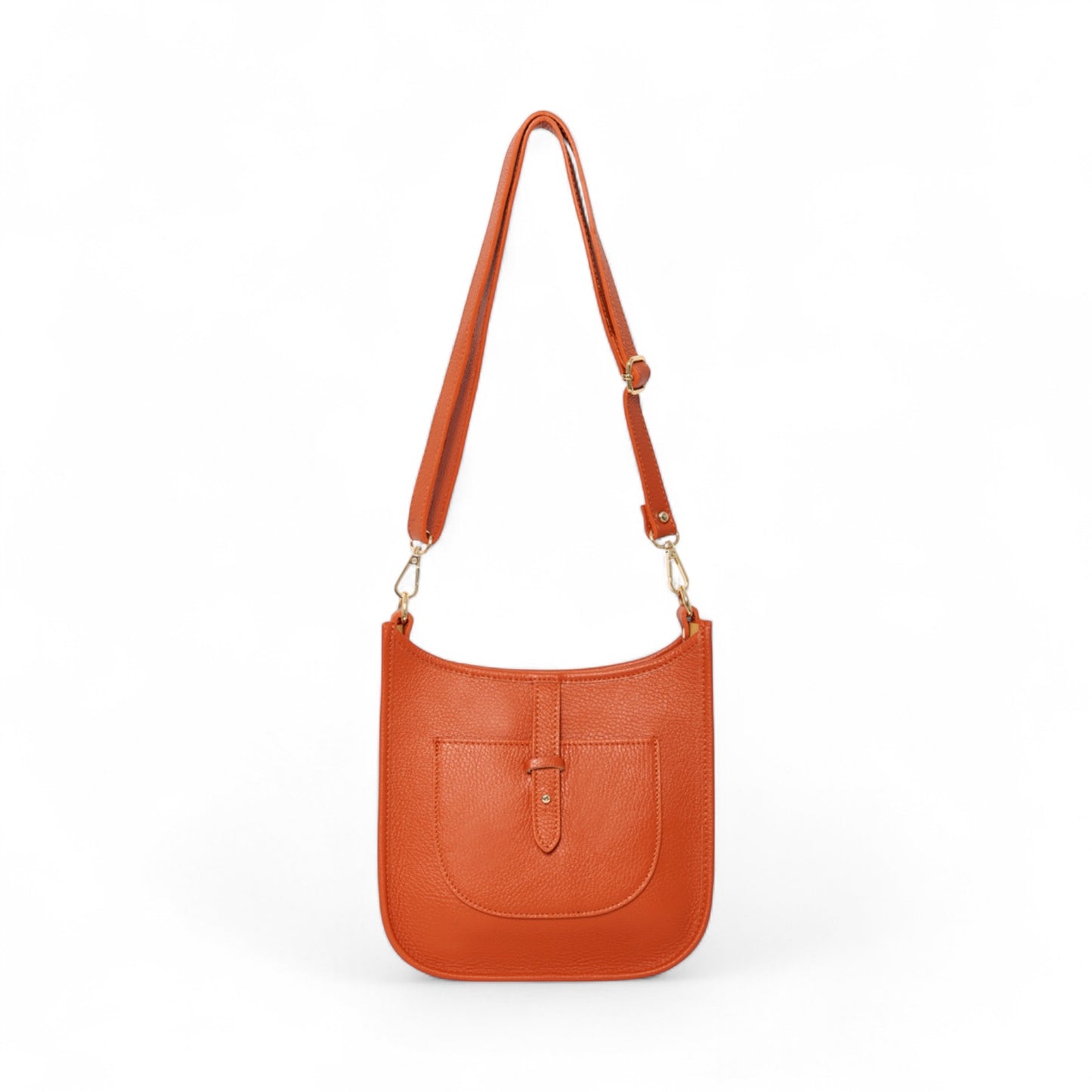 Sac bandoulière en cuir crème - Meka